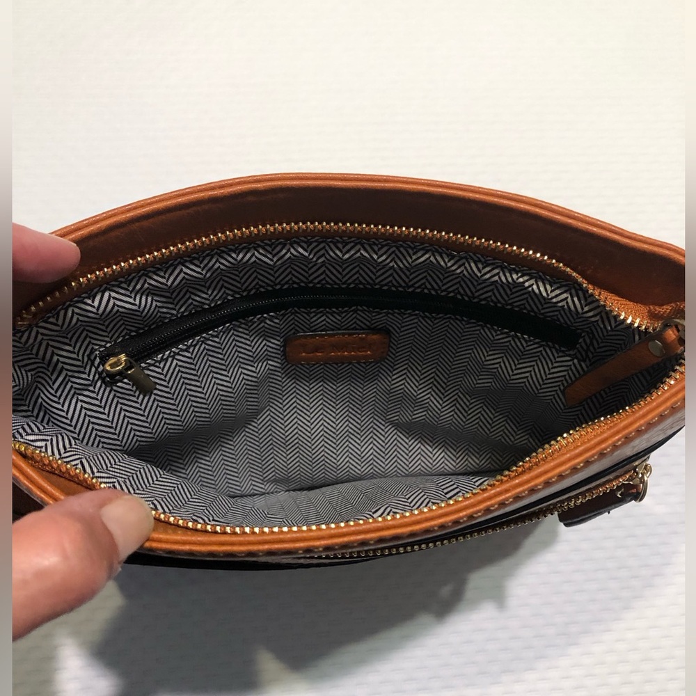 Le Miel Brown Shoulder Bag with Decorative Strap - Picture 7 of 15